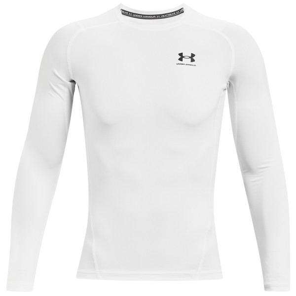 T-shirt fonctionnel homme Under Armour HG Armour Comp LS blanc White/Black