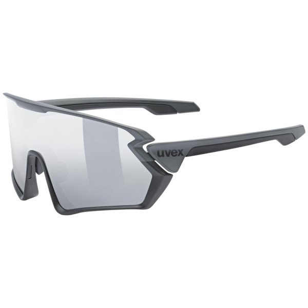 Lunettes sport Uvex Sportstyle 231 girs Grey Black Mat / Mirror Silver