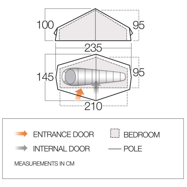 Tente ultra-légères Force Ten Helium UL 1