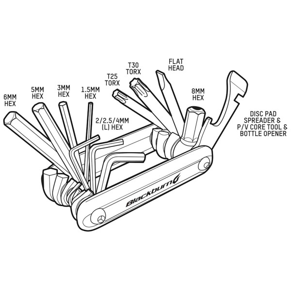 Outils Blackburn Grid 13 Mini Tool