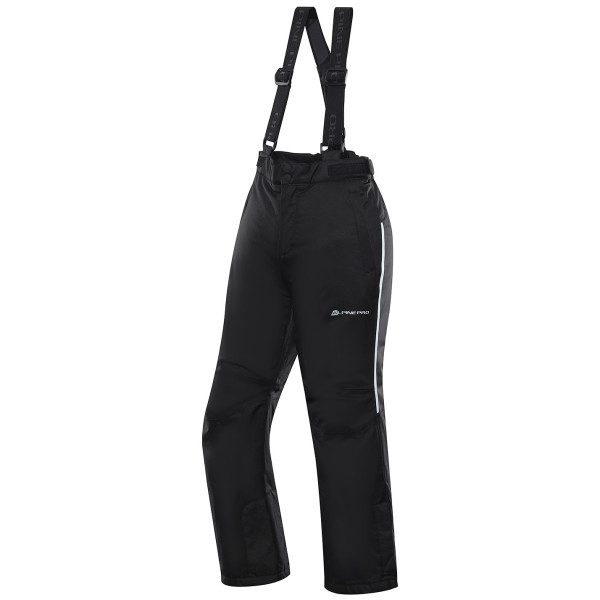 Pantalon de ski enfant Alpine Pro Lermono vert black