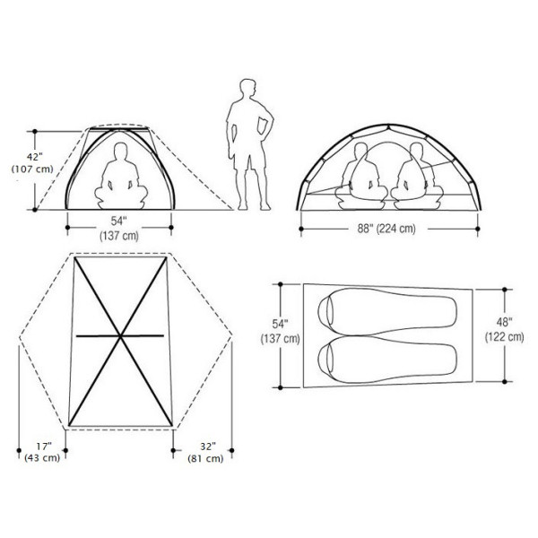 Tente ultra-légères Marmot Tungsten UL 2P