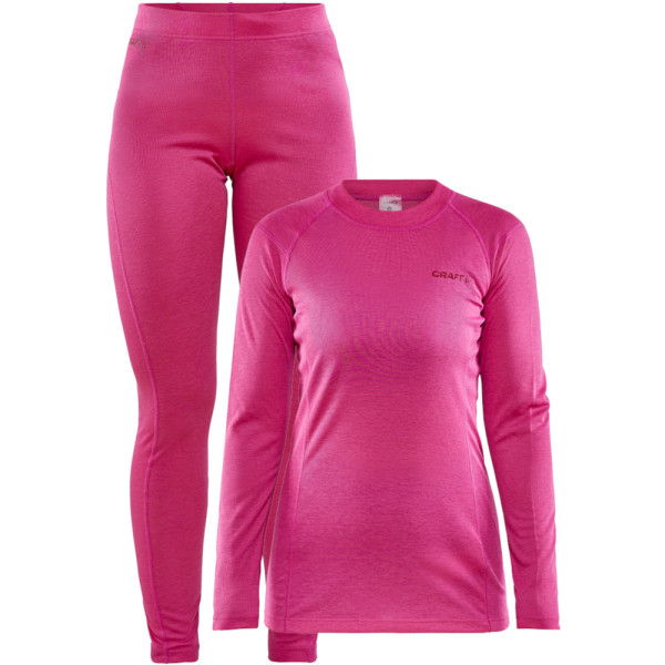 Ensemble femme Craft Core Warm Baselayer rose Fame