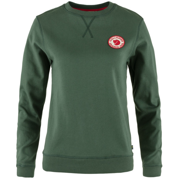 Pull femme Fjällräven 1960 Logo Badge Sweater green Deep Patina