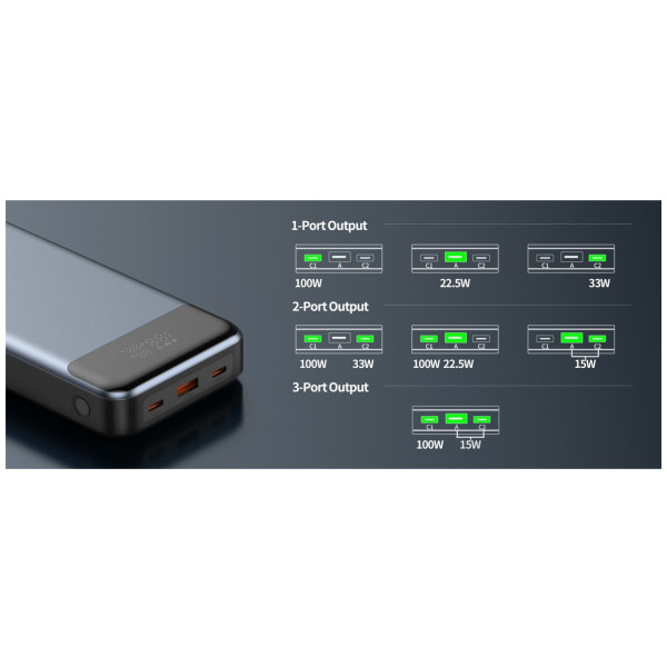 Banque d'énergie Swissten POWER BANK 30000 mAh