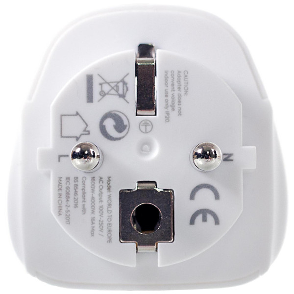 Adaptateur LifeVenture World to Europe Travel Adaptor