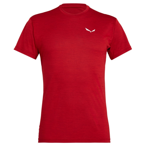 T-shirt homme Salewa Puez Melange Dry M S/S Tee rouge 1806 tango red melange