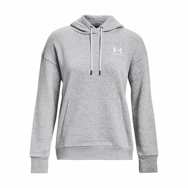 Sweat-shirt femme Under Armour Essential Fleece Hoodie gris claire ModGrayLightHeather/White