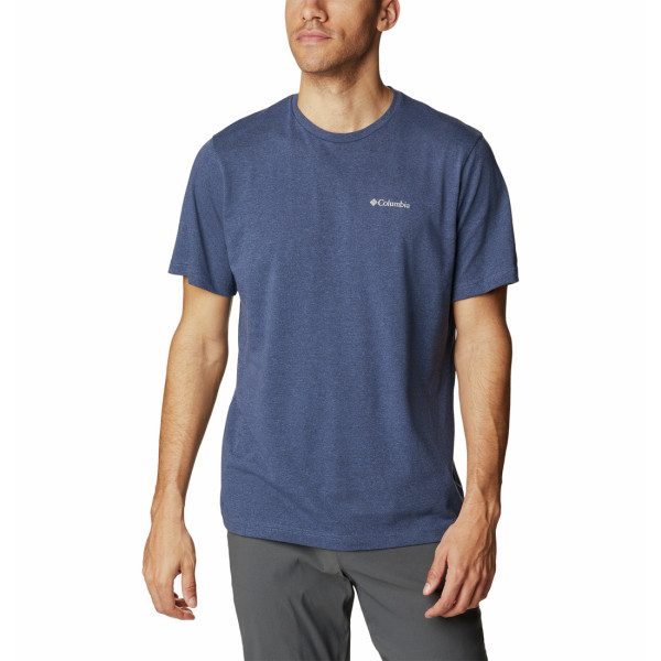 T-shirt homme Columbia Thistletown Hills™ Short Sleeve bleu foncé Dark Mountain Heather