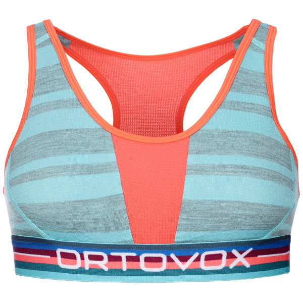 Soutien-gorge sport Ortovox 185 Rock'N'Wool Sport Top bleu clair IceWaterfall