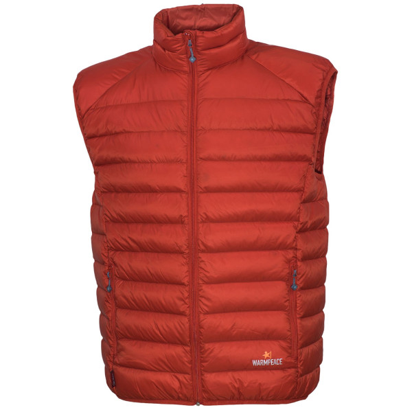 Gilet en duvet homme Warmpeace Drake 2023 orange Mandarine