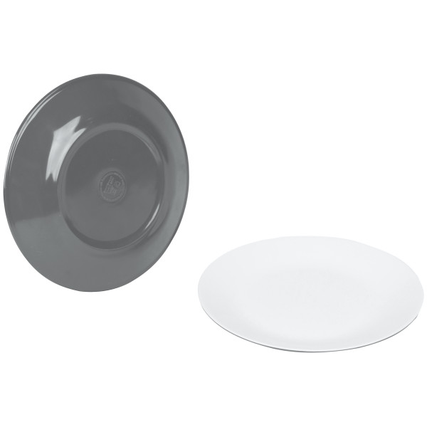 Set d'assiettes Bo-Camp Breakfast plate Two tone - 4 ks girs Grey