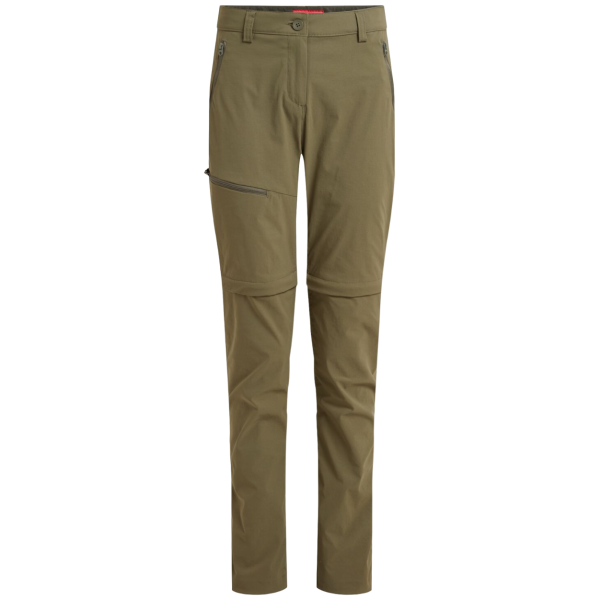 Patalon femme Craghoppers NosiLife Pro Convertible Trouser III green Wild Olive