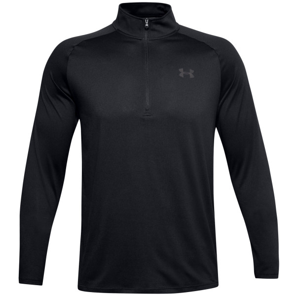 T-shirt fonctionnel homme Under Armour Tech 2.0 1/2 Zip vert Black//Charcoal