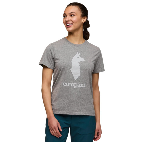 T-shirt femme Cotopaxi Cotopaxi Llama T-Shirt girs Heather Grey