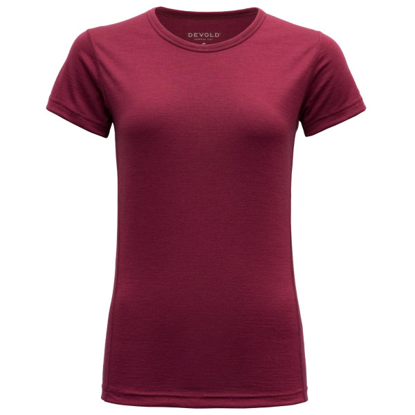 T-shirt femme Devold Breeze Woman T-Shirt rouge Beetroot