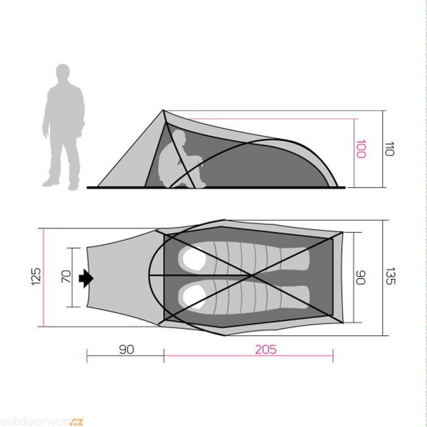 Tente ultra-légères Hannah Hawk 2 (2022)