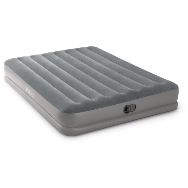 Matelas goflable Intex Queen Dura-Beam Prestige Mid-Rise USB Pump girs grey