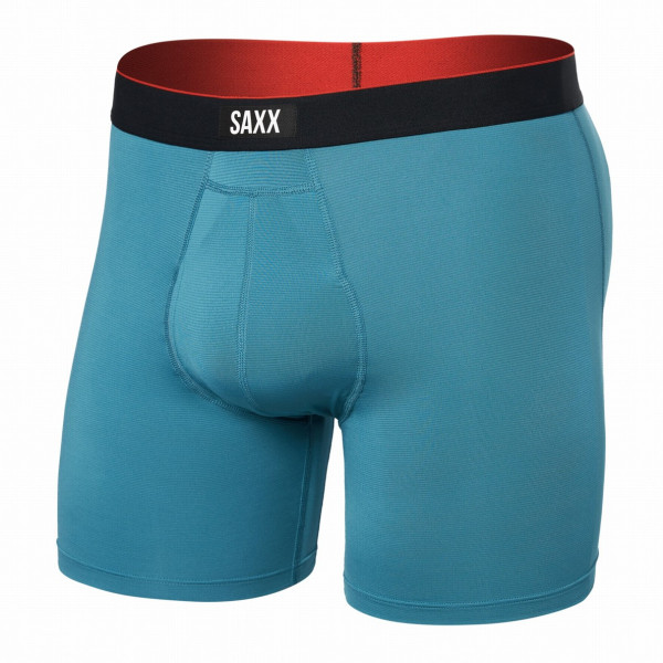 Caleçon Saxx Multi-Sport Mesh Boxer Brief Fly bleue hydro blue