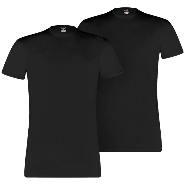 T-shirt thermique homme Puma Basic 2P Crew Tee noir Black