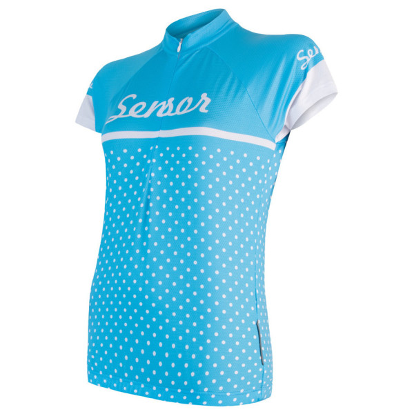 Maillot vélo femme Sensor Cyklo Dots bleue