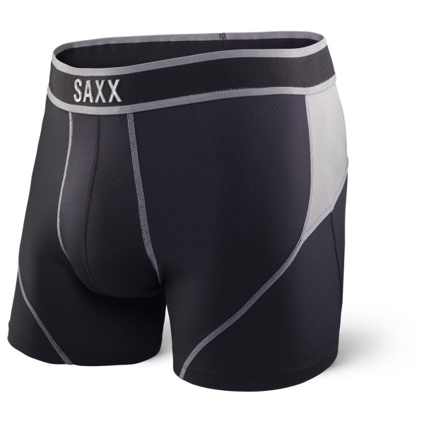 Caleçon Saxx Kinetic Boxer Black/Steel girs Black/Steel