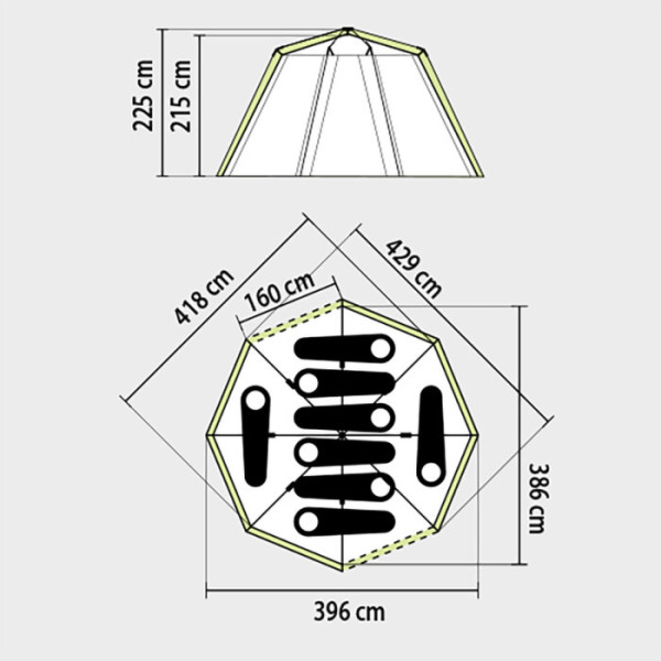 Tente familiale Coleman Octagon 8