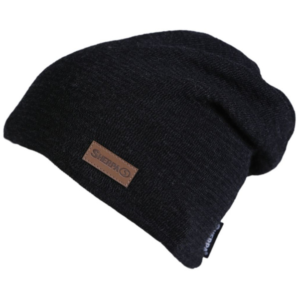 Bonnet homme Sherpa Trevos Merino vert mel black