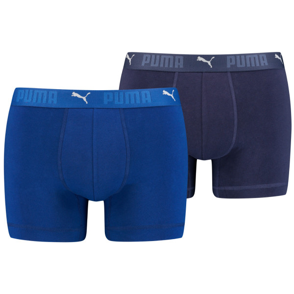 Caleçon homme Puma Sport Cotton Boxers 2P bleu Blue Combo