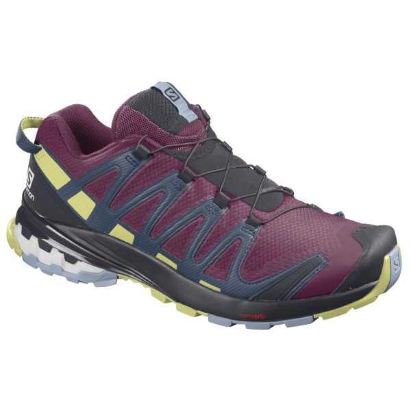 Chaussures femme Salomon Xa Pro 3D V8 GTX W rouge PlumCaspia