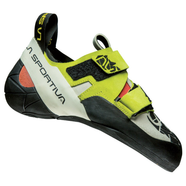 Chausson escalade femme La Sportiva Otaki Woman gris / jaune Sulphur/Coral