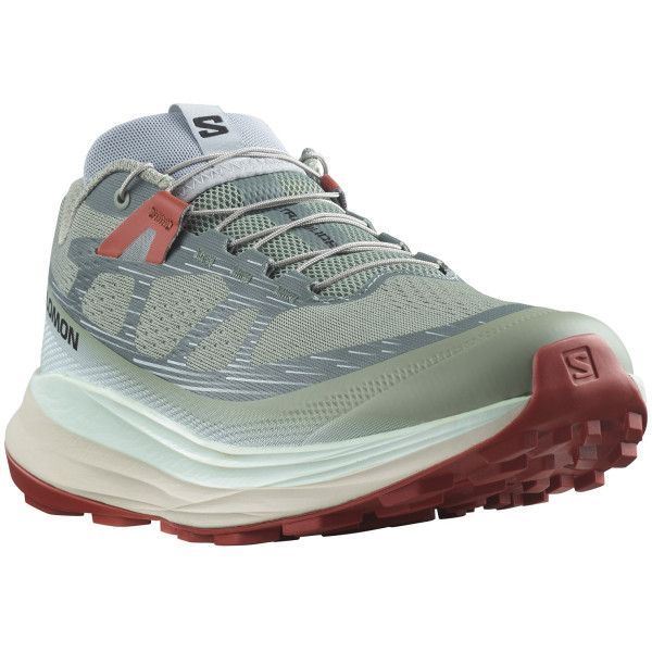 Chaussures de running hommes Salomon Ultra Glide 2 vert clair Lily Pad / Bleached Aqua / Hot Sauce