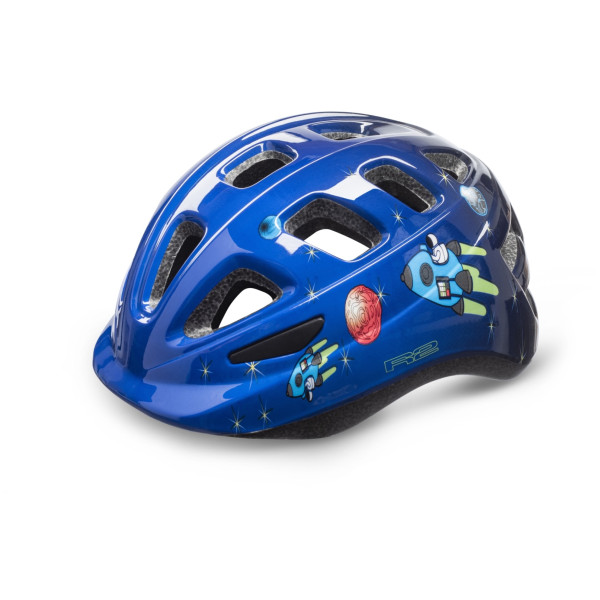 Casque vélo enfant R2 Bunny bleu foncé blue