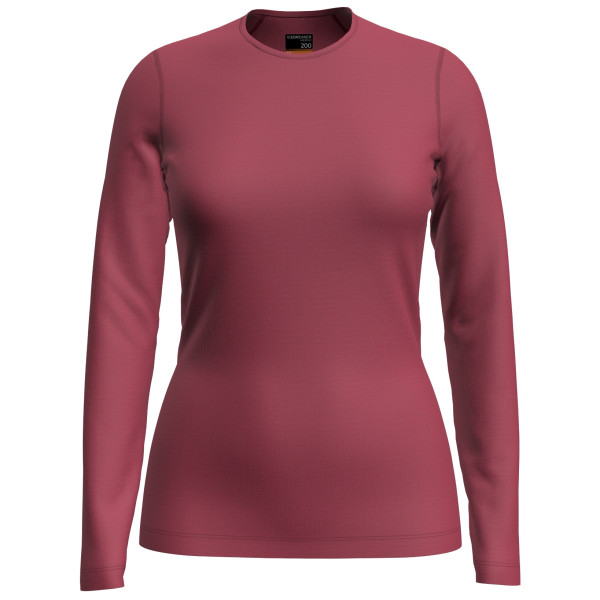 T-shirt femme Icebreaker W 200 Oasis LS Crewe rose Electron Pink