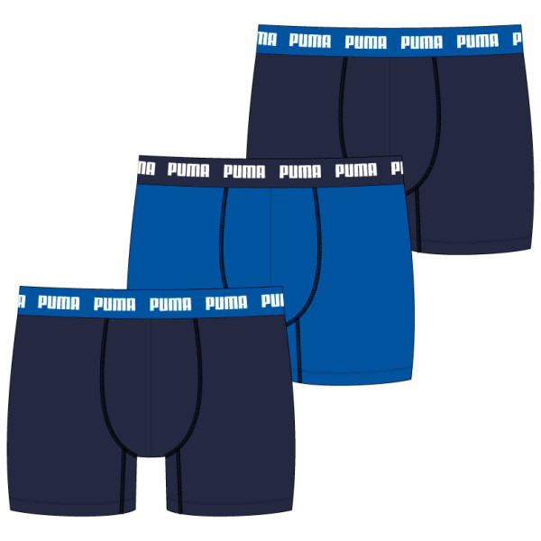 Caleçon homme Puma Everyday Boxers 3P bleu Blue Combo