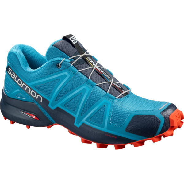 Chaussures homme Salomon Speedcross 4 bleue FjordBlue/NavyBlazer/CherryTomato