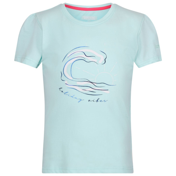 T-shirt enfant Regatta Bosley VII bleu clair Bleached Aqua