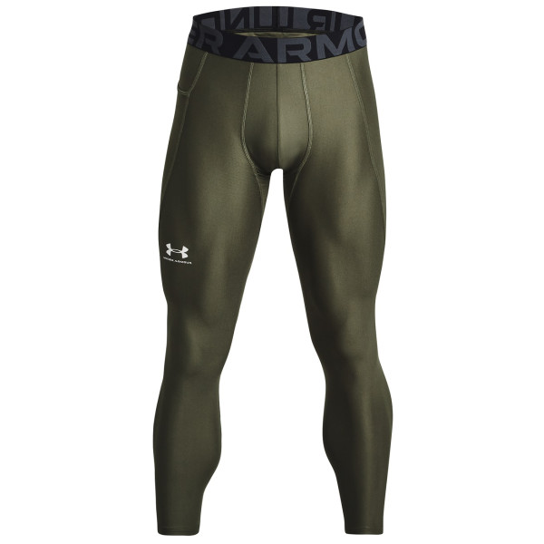 Pantalon sous-vêtement homme Under Armour HG Armour Leggings vert foncé MarineODGreen/White