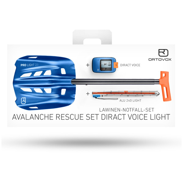 Pack sécurité avalanche Ortovox Rescue Set Diract Voice Light bleue Blue