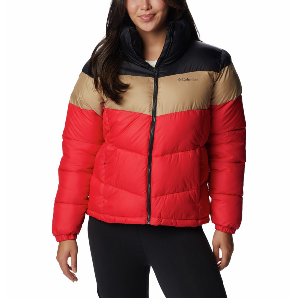 Veste femme Columbia Puffect™ Color Blocked Jkt rouge / noir Red Lily, Beach, Black