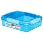 Boîte aliments Sistema Snack Attack Duo 975ml bleu foncé Blue