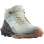 Bottes randonnée femme Salomon Outpulse Mid Gore-Tex bleu / orange Wrought Iron / Ebony / Blazing Orange