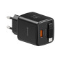 Adaptateur Swissten SlideCharge Gan 45W, 1X USB-A 18W + kabel USB-C 0,75 m