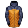 Doudoune femme Mammut Broad Peak IN Hooded Jacket W brun / bleu cheetah/marine