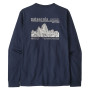 T-shirt homme Patagonia M's L/S MW Hut Tripper Skyline T-Shirt