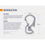 Mousqueton Fenix Mousqueton multifonctionnel en titane Fenix ALB-20