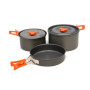 Ensemble vaisselle Vango Hard Anodised 2 Person Cook Kit noir / orange grey