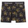 Caleçons fonctionnels homme Smartwool M Merino Print Boxer Brief Boxed noir / orange black-multi
