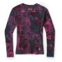 T-shirt fonctionnel femme Smartwool W Classic Thermal Merino BL Pattern CB rose / vert twilight blue marble
