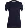 T-shirt femme Icebreaker Tech Lite II SS Tee bleu foncé midnight navy